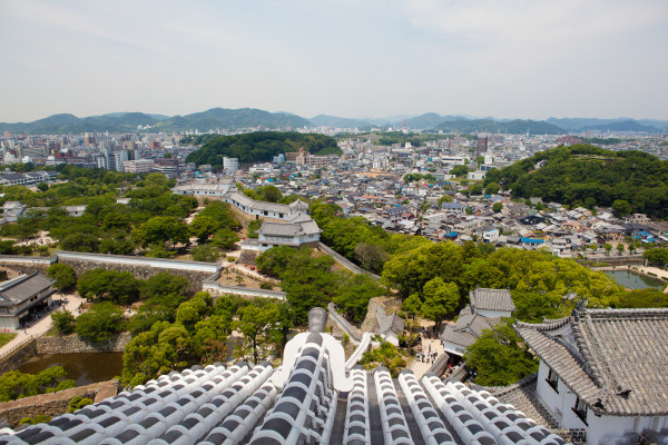 View of Himeji City from the castle