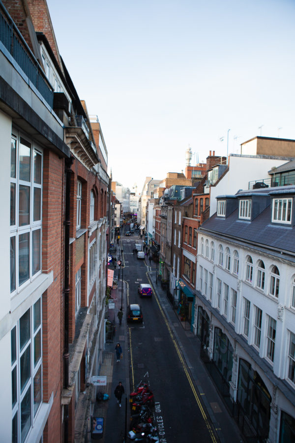 View from our Flat down Poland St.